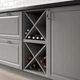 Полиця для вина IKEA TORNVIKEN 40х37х40 см сіра (803.589.67) - зображення 3