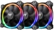Набір вентиляторів Thermaltake Riing 12 LED RGB Radiator Fan Sync Edition (комплект з 3-х вентиляторів) Black (CL-F071-PL12SW-A) - зображення 1