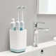 Подставка для зубных щеток Toothbrush Caddy органайзер для ванной комнаты белый с голубым 4ADGBP - изображение 1