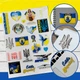 Об’ємні патріотичні наклейки - стікерпак 20 шт (патріотичні об'ємні наліпки (шильди) для телефона, ноутбука, планшета, велосипеда, автомобіля), водостійкі - зображення 1