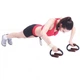 Фітнес ручки для віджимань Fitness push up grips (ручний тренажер, ковзання, спорт) - Чорний з помаранчевим - зображення 2