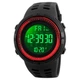 Спортивные часы мужские SKMEI влагозащита 5атм 1251 Black/Red - изображение 2