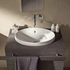 Geberit VARIFORM умывальник встраиваемый, овальной формы, 50*40см, с переливом, глазурованный снизу (500.709.01.2) - изображение 5