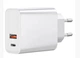 Мережевий адаптер USB+Type-C White - Зарядний пристрій PD - изображение 1