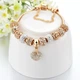 Женский браслет YADA с Шармами Luxury Crystal в стиле ПаНдОрА Золотистый Gold - изображение 7