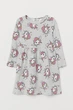 Платье длинный рукав Pony серый H&M 134-140см (40006499) - изображение 1