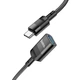 Кабель Hoco Type-C для USB femme charging data sync extension cable U107 |1.2M, OTG USB3.0, 3A| 5 Gbps - зображення 1