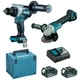 Набір акумуляторного інструменту Makita: болгарка DGA504Z + шуруповерт DDF486Z (DLX2430TJ) - зображення 1
