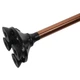 Телескопическая трость с фонариком Trusty Cane Lesko 21329 складная на 4-х опорах с фонарем для пожилых людей (F_5036-15640) - изображение 2