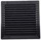 Вентиляционная решетка AIRROXY AKUSzS 170x170 125 мм 02-257 Graphite - изображение 1