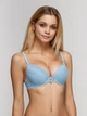 Бюстгальтер Pretty Polly Lola PDL005 мереживний push up глибоке декольте подарунок 70D Блакитний (5053014564230) - зображення 1