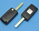 Корпус простого ключа Citroen Berlingo Evasion, GSA, C-Crosser, C4, C5, C6, C8 Xsara Picasso AdlerKey (89-93) на 2 кнопки с логотипом (без клеммы для батареи) жало HU83/VA2 - изображение 1