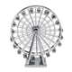 Металлический конструктор 3Д Metal Earth - Ferris Wheel (Колесо обозрения), MMS044 - изображение 1