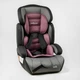 Автокресло 36800 - VL (4) “JOY”, цвет - серо-розовый, универсальное, с бустером, группа 1/2/3, вес ребенка от 9-36 кг, в пакете - изображение 1