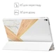 Чехол книжка, обложка для Apple iPad (Золотой мрамор, геометрия) модели 7.9 mini 4 эпл айпад мини 2015 (A1538/A1550) - изображение 4