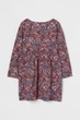 Платье разноцветное растительный принт H&M 110-116см (40006550) - изображение 2