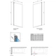 Штора для ванны Radaway NES PNJ I 70 правая, безопасное стекло, прозрачное (10011070-01-01R) - изображение 4