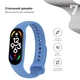 Силиконовый ремешок для фитнес браслетов Xiaomi Mi Band 5/6/7, Silicone, Jean Blue, с удобной застёжкой, на фитнес трекер и смарт часы, ArmorStandart (ARM61906) - изображение 3