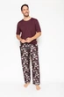 Піжама чоловіча Cyberjammies Jack 6683-6678 S Бордовий з принтом (5051877388413) - изображение 1