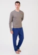 Піжама чоловіча Homewear MAD 36398 стильна та затишна XL Grey Mix (3700465536938) - изображение 1