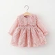 Платье детское кружевное Little Princess для девочек 80см Розовый (12958) - зображення 4