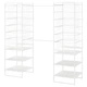 Шафа IKEA JONAXEL біла 142-178х51х173 см (793.051.02) - зображення 1