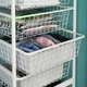 Шафа IKEA JONAXEL біла 142-178х51х173 см (793.051.02) - зображення 3