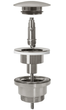 Донный клапан для умывальника Rea click-clack nikiel brushed REA-A6000 - изображение 2
