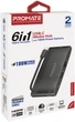 USB-C хаб 6-в-1 Promate MediaHub-C6 HDMI/VGA/USB-C PD/USB-C/USB-A 3.0/RJ45 Black (mediahub-c6.black) - изображение 7