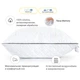 Подушка MirSon 1488 Royal Pearl memory effekt Высокая 40х40 см (2200003263442) - изображение 3