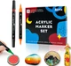 Акриловые маркеры Arrtx AACM-03-32 32 цвета (LC302802) - изображение 11