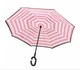 Парасолька Up-Brella Рожево-білі смуги навпаки (K/OPT2-2907-22608) - зображення 1