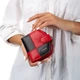 Кошелек женский кожаный Kafa с блокировкой RFID-сигналов, красно-черный (AE1869) - изображение 10