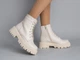 Женские демисезонные ботинки ShoesBand Молочные натуральные кожаные на среднюю/широкую стопу внутри байка 35 (23 см) (S55841-3д) - изображение 5