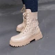 Ботинки женские Fashion Horseshoe 3367 39 размер 25 см Бежевый 4228154 - изображение 4
