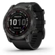 Титановые часы с фонарем и солнечной батареей Garmin Fenix 7X Sapphire Solar DLC (010-02541-11) темно-серые с силиконовым ремешком - изображение 14