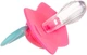 Пустушка Canpol babies силіконова симетрична 6-18 міс NEON LOVE 2 шт. - рожева 22/653_pin - зображення 3