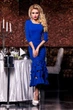 Платье Jadone Fashion облегающее L Синее ART 27 - изображение 2