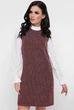 Сукня FashionUP трапеція 44 Бордова ART 046 - зображення 1
