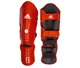 Захист гомілки та стопи з ліцензією Wako Semi Contact ADIDAS WAKOB01 червоний L - зображення 1