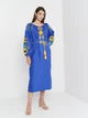 Платье-вышиванка женская Lugin 22П129 50 Голубое (2120025129505) - изображение 3