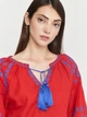 Вышиванка женская с узором NARODNYY BUTIK 1018.1 42 Красная (NB2000000236643) - изображение 4