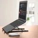 Раздвижная подставка для планшета и ноутбука P1 25х22 см Multi Position foldable notebook (5247) - изображение 3