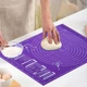 Силіконовий килимок для розкачування тіста Baking Mat 45*60 см Violet - изображение 1