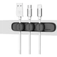 Органайзер для кабелів Baseus Peas Cable Clip Black (ACWDJ-01) - зображення 3
