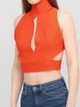 Топ однотонный кэжуал ASOS ASJ250719-21 S (66597S) Оранжевый - изображение 3