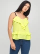 Топ однотонный кэжуал ASOS AS/NA050220/1 M (75936M) Желтый - изображение 1