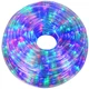 Светодиодная Гирлянда дюралайт уличная наружная Springos Rope Lights 10 м 240 LED CL1202 новогодняя разноцветный - изображение 8