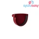 Заглушка желоба левая RAINWAY 130 система Красная - изображение 1