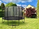Батут садовый SkyFlyer с лестницей 12 футов 366 см Black TR0035 - изображение 2